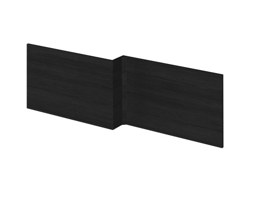 Charcoal Black 1700mm Square Shower Bath Front Panel